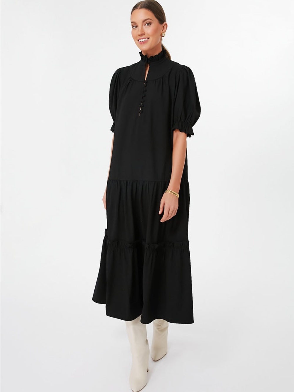 NWT Tuckernuck Pomander Place Selena Maxi Dress Black XXXL 18 - Picture 4 of 15